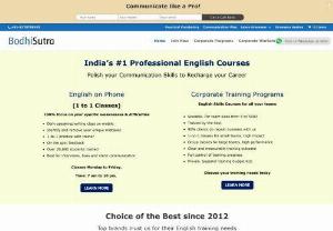 BodhiSutra : The number 1 English speaking course - personalised, online English classes for all - Learn to speak fluent English quickly with the top grade personalised, online English classes.