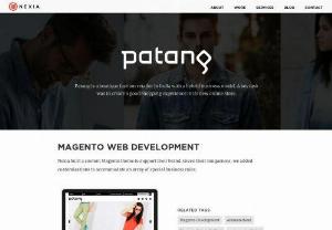 Magento Web Development for Patang - Nexia built a custom Magento theme to support their brand. Given their uniqueness, we added customizations to accommodate an array of special business rules.