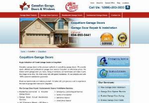 Coquitlam Local Garage Door Repair & Installation Experts - Trusted by Local Residents - Our Certified Technicians repair all garage door Models & Brands in Coquitlam. Commercial & Residential garage doors available at best prices in Local Industry.