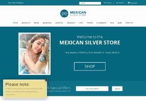 Mexican Silver Store - Mexican Silver Store offers a variety of sterling jewelry designs from Taxco Mexico,  including beaded gemstone,  necklaces,  bracelets,  earrings,  rings and pendants.
