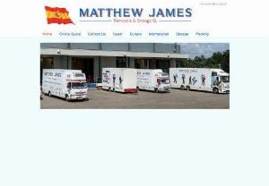 Matthew James Removals & Storage SL - Moving company on the Costa Del Sol offering local removals in Spain,  removals to Spain and removals from Spain to the UK. International removals and containerised storage. Members of the BAR and AIM