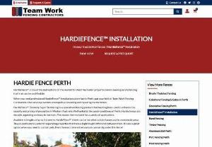 HardieFence™ EasyLock® System Installation Perth WA | Hardie Fence Panels - Team Work Fencing is a leading HardieFence™ Perth-based contractor specialising in fast and professional Hardie Fence installations. Contact us for a free quote!