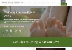 Dr Shelton is an excellent Podiatrist in Utah - Dr. Scott Shelton DPM,  Founder of Alpine Foot and Ankle Clinic in Utah provides a full range of Orthotic and Podiatry treatment including problems such as Plantar Fasciitis,  Tendonitis,  Ingrown Toenails,  Athletes Foot,  Bunions,  Hammertoes,  Warts,  Heel Pain,  Inserts,  Surgery,  Custom Orthotics,  as well as Nail Care/Trimming and many other services.
