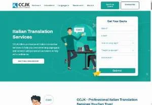 Screenshot of Professional Italian Translation Services | CCJK