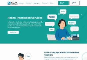 Professional Italian Translation Services | CCJK - No extra training required for employees. Outsource documents in any format to CCJK. Italian document translation services are secure and within your budget.