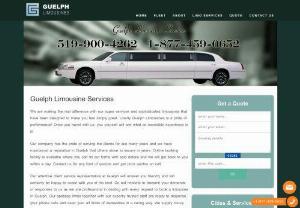 Guelph Limo Service - Guelph limousine service- limos and sedans for special occasions like wedding,  birthday,  anniversaries,  corporate events,  prom nights or an excursion. Hire a party bus Guelph for prom night