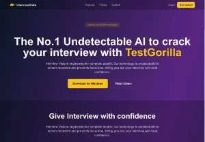 Screenshot of Interview Vista: Online Video Interview Platform
