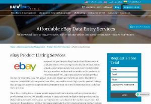EBay Product Upload Services - Data-Entry-India provides accurate,  high quality and cost effective eBay product upload services within a quick turnaround time. The services include creating product listings,  matching products with suitable categories and adding product details to eBay store.