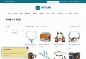 Tigers-EyeGemstone Jewelry | Mexican Silver Store - Discover our tigers-eye gemstones incorporated into sterling jewelry designs at Mexican Silver Store,  in the form of Taxco Mexico bracelets and necklaces.