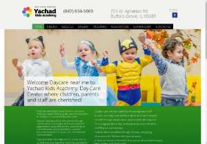 Child Daycare Buffalo Grove Daycare near me Yachad Kids Academy - Child Daycare Buffalo Grove Yachad Kids Academy is not only a Daycare near me offering quality care and education to children, it is a community within itself. Child Daycare Buffalo Grove partner with parents through special events, community service and volunteer opportunities, book fairs, picnics, celebrations of staff milestones and achievements, parades, preschool graduations, camp-outs, and everyday communication.