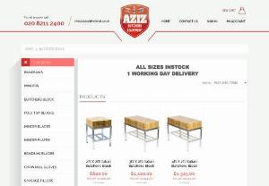 Buy Butchers Blocks at a Reasonable Price - Aziz Butchers - Browse here to find a wide selection of butchers blocks. We provide the best and latest Italian butchers blocks at the most reasonable prices.