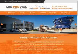 Minprovise Australia | Conveyor Equipment Specialists - Minprovise is a specialized mining services provider primarily focused on reducing the risks associated with the supply,  installation,  maintenance and productivity of mining plant and equipment.