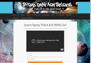 Spray Paint t Secrets - Learn amazing spray art tips and many other professional painting techniques from expert artists. You can also learn how to do spray paint fast and create wonderful painting effects such as to paint waterfall,  underwater,  acrylic paintings with spray art techniques from the original inventors of aerosolgrafia and spray paint art.