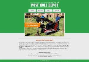 Expert in Post hole digging Oakville - We are the expert in post hole digging in Oakville. We are doing this job since 10 years. No job is too big or too small for Post Hole Depot. If you want any kind of digging in nearby your house & searching the expert services provider,  contact us @ 416-524-0752