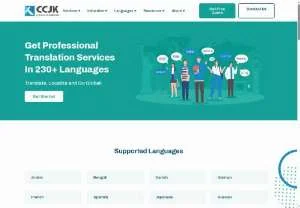 Screenshot of CCJK Translation Services