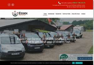 Essex Pest Control - Essex Pest Control Ltd offer the most comprehensive commercial and residential pest management services in Essex and East London. Essex Pest Control Ltd are ready to deal with any and all pest issues no matter the size of the infestation or the type,  be it bed bugs,  cockroaches,  rodents or wasps.