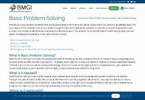 Basic Problem Solving - BMGI Consulting