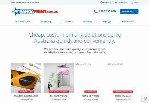 Cheap Printing Melbourne - Easy Online Printing Service | Kanga Print - At Kanga Print You Are Guaranteed Faster, Quicker & Superior Services. Contact Us On 1300 550 680 For A Free Quote & Experience The Kanga Print Difference.