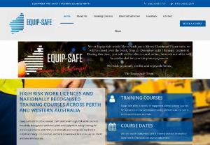 Safety Training Courses Perth | Equip-Safe WA - We provide high risk and nationally accredited safety training and assessment to workers throughout Perth and Western Australia. View our courses today!