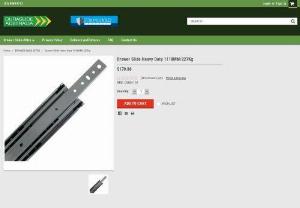 Drawer Slide Heavy Duty 1118MM/227Kg - Dura Slide sells light to heavy duty industrial drawer runners, high quality unlocking drawer slides suitable for professional use in Australia
