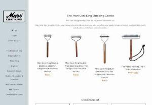 Stripping Comb for Dogs - The Coat King is the most widely used Mars dog grooming product by the professionals. Mars Coat King is an easy and efficient tool to remove the undercoat and dead hair.