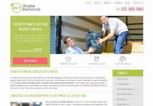 24/7 Waste Removal - 24/7 Waste Removal is a professional waste collection company in London. We provide fully insured services to both domestic and commercial clients. All our services are available 24/7, including on bank holidays. We are also proud of being a green company by recycling as much of the rubbish we collect as possible.