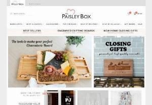 The Paisley Box - The Paisley Box offers a wide variety of stylish wedding party gifts and accessories,  including bridesmaid floral robes,  bags,  clutches,  greeting cards,  jewelry,  etc. At an affordable price.