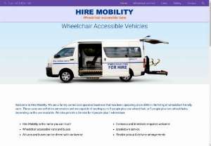 Wheelchairs perth - We are a family owned and operated business that has been operating since 2003 in the hiring of wheelchair-friendly vans. These vans are self-drive automatics and are capable of seating up to 8 people plus one wheelchair,  or 5 people plus two wheelchairs,  depending on the van available.
