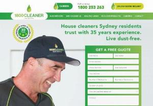 Best Professional Cleaner in Eastern Suburbs - All 1800CLEANER house cleaners in the Eastern Suburbs and Inner West are trained in our unique cleaning system using air filtering and vacuum cleaning technology to extract more dust which helps us deliver impeccable results every time.