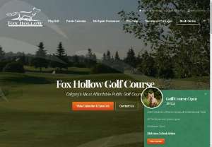 Fox Hollow Golf Course - Since 1989,  Fox Hollow Golf Course has been offering Calgary public golfers an affordable well designed 18 hole course for all levels of ability,  with large and playable greens.