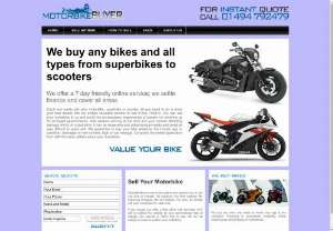 Motorbike Buyer | Sell My Bike - We buy motorbikes and scooters. Quick and easily sell your motorbike or scooter