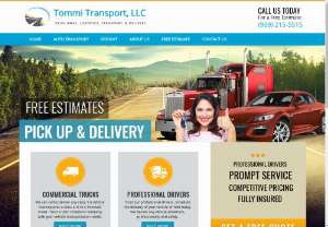 Tommi Transport - We offer drive away service for vehicles that need relocation,  courier services with flexible pick-up and delivery schedules,  service for commercial trucks,  fleet logistics,  and car dealership deliveries. We can facilitate the pick-up and delivery of documents and items or vehicles large and small.