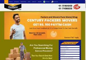Century Packers And Movers - Century Packers and Movers is an pune based moving organization that offers professional packing services,  professional moving services for your packing and moving requirements throughout India.