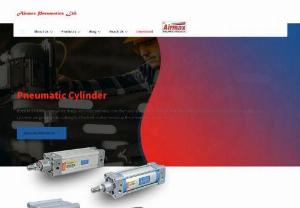 Pneumatic Cylinder - Airmax Pneumatic Ltd. Is Leading Company of Manufacturer and Exporter of Pneumatic Cylinder,  Pneumatic Air Cylinders,  Pneumatic Solenoid Valve,  Air Cylinder,  air filter regulator lubricator in India.