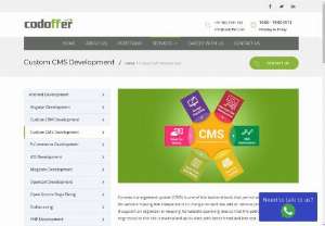 Leading CMS Development Company in Australia - Codoffer InfoTech is one of the best cms development company in Australia. It offers web design and web development services,  mobile app development,  ecommerce and such other services to its client's all over the world.