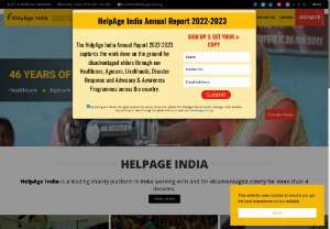 NGO India - HelpAge India is a leading charity platform in India working with and for disadvantaged senior citizens and has become the representative voice for India's elderly. Dedicated to improving the status for India's senior citizens. NGOs of India are operating,  functioning. Managing and running programmes and issues such as welfare and development of children, Youth,  Women,  Old Age Persons,  Persons with disability,  Rights of Human Being and many more.