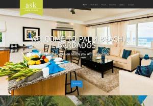 Barbados Palm Beach Holiday Rentals - The Condominiums at Palm Beach is the ideal choice for a family vacation,  business trip or quiet getaway. These beautiful Barbados vacation rentals are available with 2 bedrooms or 3 bedrooms. With great beachfront positioning and close proximity to all amenities you have the choice of either joining the hustle bustle of a thriving tourist island or relaxing and taking a quiet break from it all.