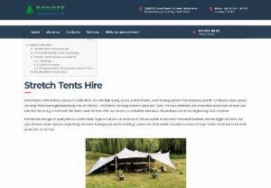 Stretch Tents Hire & Best Tent Rental Prices And #1 Service - Bonofe Construction offers best Stretch Tents hire services, marquee rental, nomadic & Bedouin Tents for Weddings, Functions at affordable rental prices.