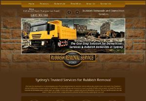 Rubbish Removal Service Sydney | Rubbish Collection - Waste Removal - Rubbish Removal Service Sydney offers Rubbish Collection services citywide. We specialize in residential,  commercial,  green and demolition waste management.