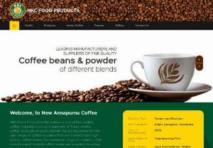 Coffee Powder Manufacturers - MKC Food Products,  the Leading Roasted Coffee Beans Suppliers,  Coffee Powder Manufacturers and Coffee Blends,  Green Coffee Beans Exporters From Bangalore,  India.