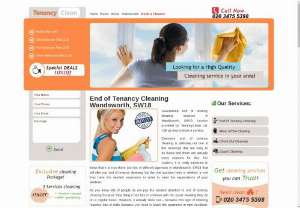 Tenancy Clean - When was the last time you could relax at home? If your household duties seem never-ending,  it\'s time you called Tenancy Clean Ltd. This is a company which is occupied with domestic cleaning from Monday to Sunday. Their maids will do everything you ask them to,  from washing the dishes to removing the clutter and vacuuming. You can count on them for every domestic chore. Contact them. 24 Turnham Green Terrace,  Chiswick,  W4 1QP,  London 020 3475 5398