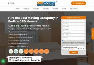 Top Removal Companies | CBD Movers™ Perth | 1300 585 828 - CBD Movers Perth is one of the top removal companies offering cheap removals and storage. Our movers and packers fulfill all your moving needs in Perth.
