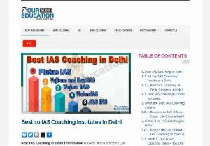 Top IAS Coaching Centers in Delhi - Do you want a information about top IAS coaching center Delhi look here we provides all the information what you want or need our article.