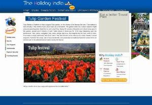 Tulip Festival In Kashmir - Tulip Garden Kashmir is Asia's largest 78 year old tulip festival with two million tulips adorn,  surrounded by the Nishat Bagh & Chashma Shahi of Srinagar.