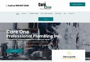 High quality Care One Plumbing Services in the inland empire - Serving the whole of inland empire,  Care One Plumbing Services are the ultimate solution for all plumbing requirements.