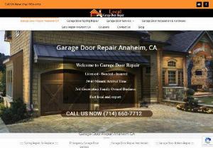 Garage door repair anaheim - Garage door repair services and installation 24/7 emergency call,  broken springs,  openers and more
