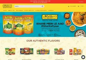 Food Company in India - Mothers Recipe is a food company in India that uses time-honored recipes to make a vast range of classic tasting pickles,  pastes and ready to cook mixes. A top masala company,  it makes flavors for all tastes and sells its Indian foods worldwide.