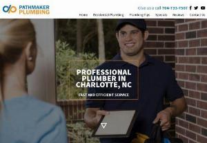 Charlotte Plumber - Complete residential plumbing services in Charlotte,  NC. Our services include water heater repair and replacement,  drain repair,  clogged drains,  repair of toilets,  disposals,  sinks,  showers and more.