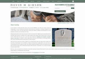 Stone Carving Services in UK - David M. Gibson - Stone carving is truly a work of art. David M Gibson wants this stone carving to be a lasting memorial for a close friend and family member as well.