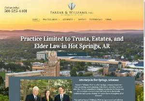 Farrar & Williams, PLLC | Elder Law | Hot Springs, AR - Farrar & Williams, PLLC is a Hot Spring, Arkansas based law firm specializing in estate planning, wills, trusts, and other areas of elder law.